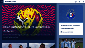 What Planetafobal.com website looked like in 2022 (1 year ago)