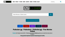 What Putlocker.gg website looked like in 2022 (1 year ago)