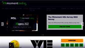 What Prmoment.in website looked like in 2022 (1 year ago)