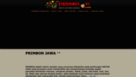 What Primbon.com website looked like in 2022 (1 year ago)