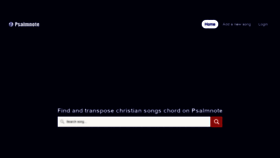 What Psalmnote.com website looked like in 2022 (1 year ago)