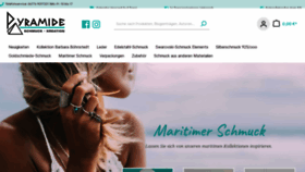 What Pyramideschmuck.de website looked like in 2022 (1 year ago)