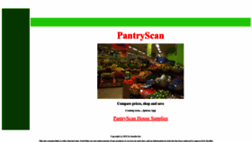 What Pantryscan.com website looked like in 2022 (1 year ago)