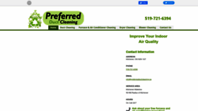 What Preferredductcleaning.ca website looked like in 2022 (1 year ago)