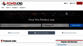 What Powerjobs.com website looked like in 2022 (1 year ago)