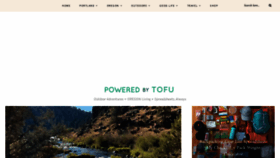 What Poweredbytofu.com website looked like in 2022 (1 year ago)