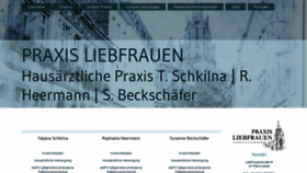 What Praxis-liebfrauen.de website looked like in 2022 (1 year ago)