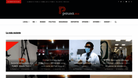 What Pausa.mx website looked like in 2022 (1 year ago)