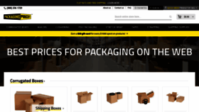What Packagingprice.com website looked like in 2022 (1 year ago)