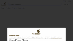 What Phishop.com website looked like in 2022 (1 year ago)