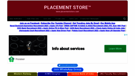 What Placementstore.com website looked like in 2022 (1 year ago)