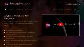 What Prestigenetwork.com website looked like in 2022 (1 year ago)