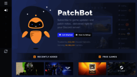What Patchbot.io website looked like in 2022 (1 year ago)