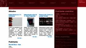 What Pesem.si website looked like in 2022 (1 year ago)
