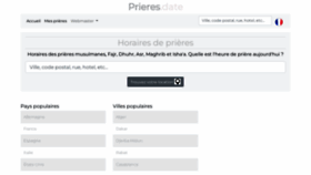 What Prieres.date website looked like in 2022 (1 year ago)