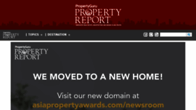 What Property-report.com website looked like in 2022 (1 year ago)