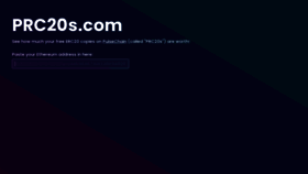 What Prc20s.com website looked like in 2022 (1 year ago)