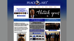 What Peaceofart.org website looked like in 2022 (1 year ago)