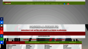 What Pressealgerie.fr website looked like in 2022 (1 year ago)