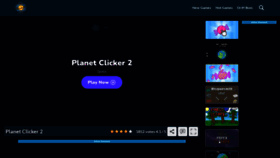 What Planetclicker2.com website looked like in 2022 (1 year ago)