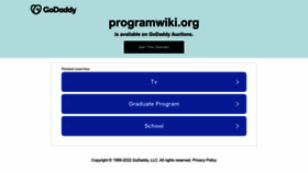 What Programwiki.org website looked like in 2022 (1 year ago)