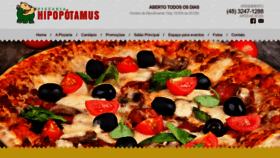 What Pizzariahipopotamus.com.br website looked like in 2022 (1 year ago)
