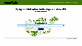 What Patikavilag.hu website looked like in 2022 (1 year ago)