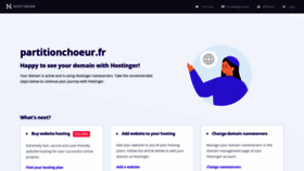 What Partitionchoeur.fr website looked like in 2022 (1 year ago)