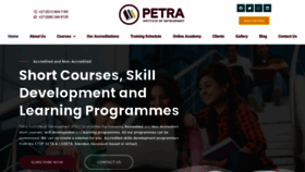 What Petrainstitute.co.za website looked like in 2022 (1 year ago)