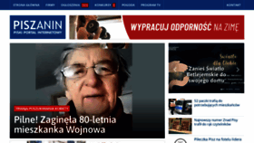 What Piszanin.pl website looked like in 2022 (1 year ago)