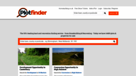 What Plotfinder.net website looked like in 2022 (1 year ago)