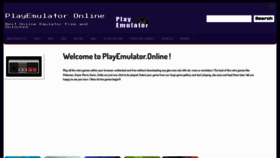 What Playemulator.online website looked like in 2022 (1 year ago)