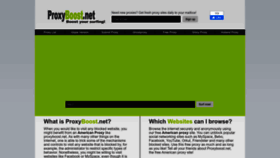 What Proxyboost.net website looked like in 2022 (1 year ago)