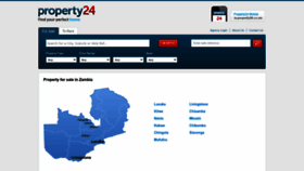 What Property24.co.zm website looked like in 2022 (1 year ago)