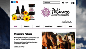 What Peticareanimalhomeopathy.com website looked like in 2022 (1 year ago)
