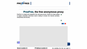 What Proxfree.info website looked like in 2022 (1 year ago)