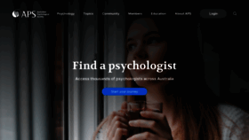 What Psychology.org.au website looked like in 2023 (1 year ago)