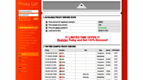 What Proxy-list.org website looked like in 2023 (2 years ago)
