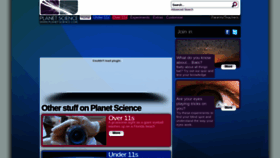 What Planet-science.com website looked like in 2023 (2 years ago)