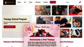 What Petpartners.org website looked like in 2023 (1 year ago)