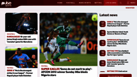 What Pulsesports.ng website looked like in 2023 (1 year ago)