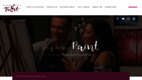 What Paintingwithatwist.com website looked like in 2023 (1 year ago)