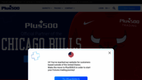 What Plus500.co.uk website looked like in 2023 (1 year ago)