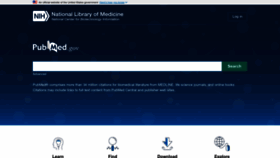 What Pubmed.gov website looked like in 2023 (1 year ago)