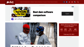 What Pulse.ng website looked like in 2023 (1 year ago)