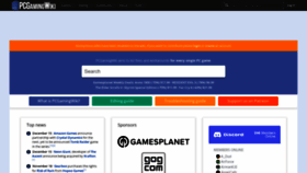 What Pcgamingwiki.com website looked like in 2023 (1 year ago)