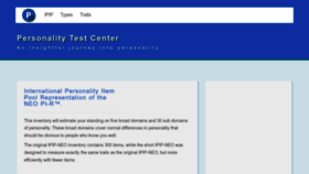What Personalitytest.net website looked like in 2023 (1 year ago)