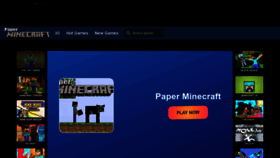 What Paperminecraft.io website looked like in 2023 (1 year ago)