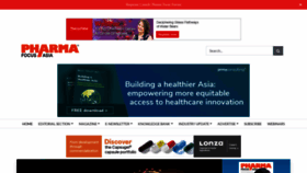 What Pharmafocusasia.com website looked like in 2023 (1 year ago)