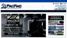 What Pacrad.com website looked like in 2023 (1 year ago)
